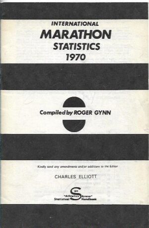International marathon statistics 1970