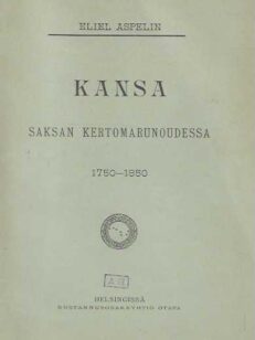 Kansa Saksan kertomarunoudessa 1750-1850