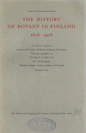 The History of Botany in Finland 1828-1918