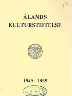 Ålands kulturstiftelse 1949-1965