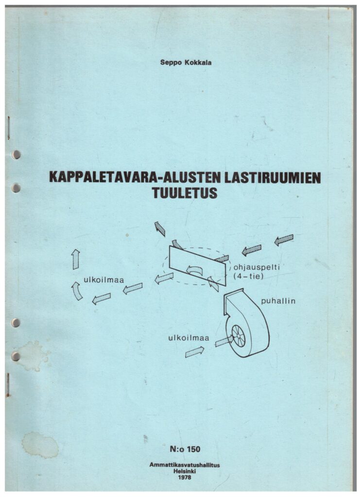 Kappaletavara-alusten lastiruumien tuuletus