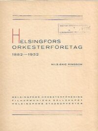 Helsingfors Orkesterföretag 1882-1932