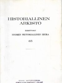 Historiallinen arkisto 65