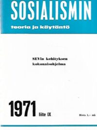 Sosialismin teoria ja käytäntö 1971 liite IX