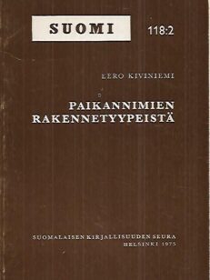 Paikannimien rakennetyypeistä