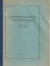 Lappeenrannan yhteislyseo kertomus lukuvuodesta 1935-1936