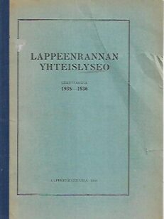 Lappeenrannan yhteislyseo kertomus lukuvuodesta 1935-1936