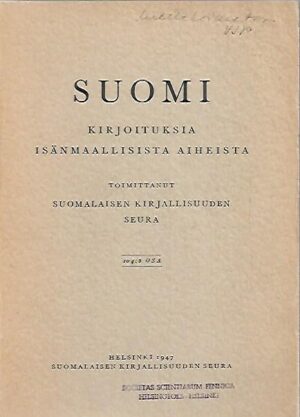 Suomi - Kirjoituksia isänmaallisista aiheista 104:s osa