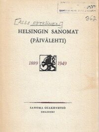 Helsingin Sanomat (Päivälehti) 1889-1949