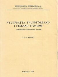 Nyuppsatta truppförband i Finland 1770-1808 - Administrativ historia och personal