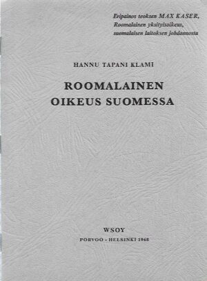 Roomalainen oikeus Suomessa