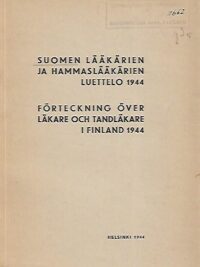 Suomen lääkärien ja hammaslääkärien luettelo 1944