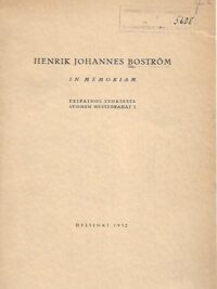 Henrik Johannes Boström - In memoriam