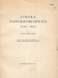 Finska Pappersföreningen 1892-1918