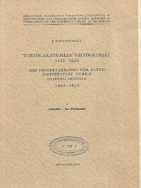 Turun akatemian väitöskirjat 1642-1828 1