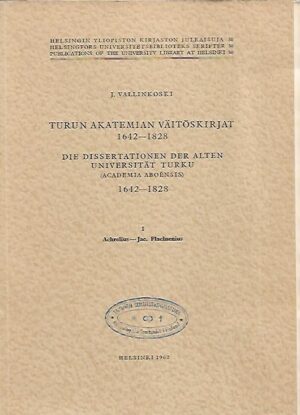 Turun akatemian väitöskirjat 1642-1828 1