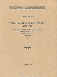 Turun akatemian väitöskirjat 1642-1828 II 7