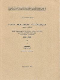 Turun akatemian väitöskirjat 1642-1828 II 8