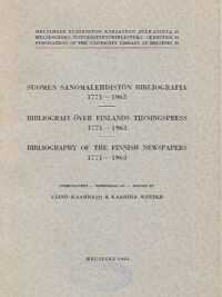 Suomen sanomalehdistön bibliografia 1771-1963