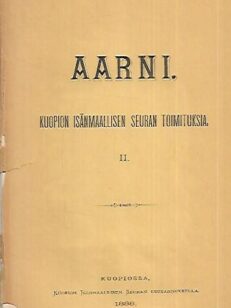 Aarni - Kuopion Isänmaallisen Seuran toimituksia II : Äänne- ja muoto-opillisia tutkimuksia Pälkijärven kielimurteesta