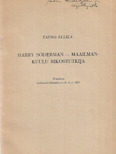 Harry Söderman - Maailmankuulu rikostutkija