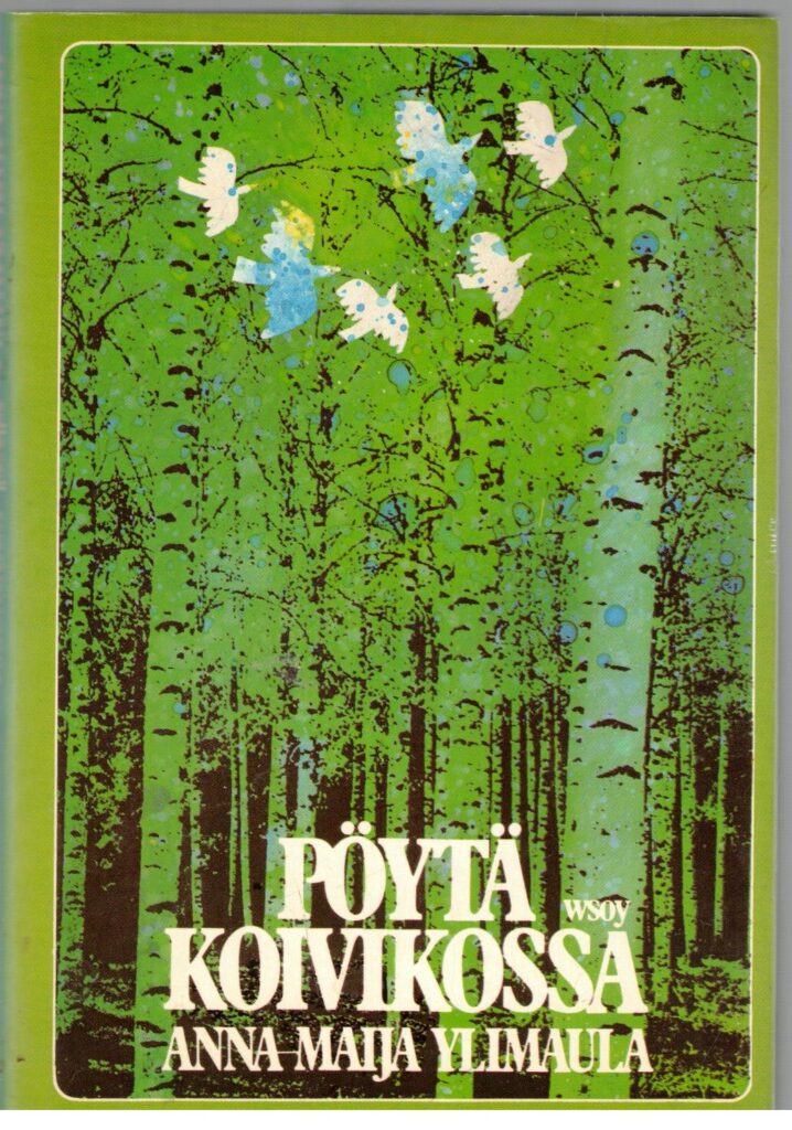 Pöytä koivikossa