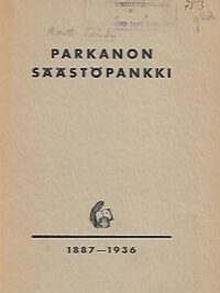 Parkanon Säästöpankki 1887-1936