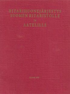 Ritarihuonejärjestys Suomen ritaristolle ja aatelille