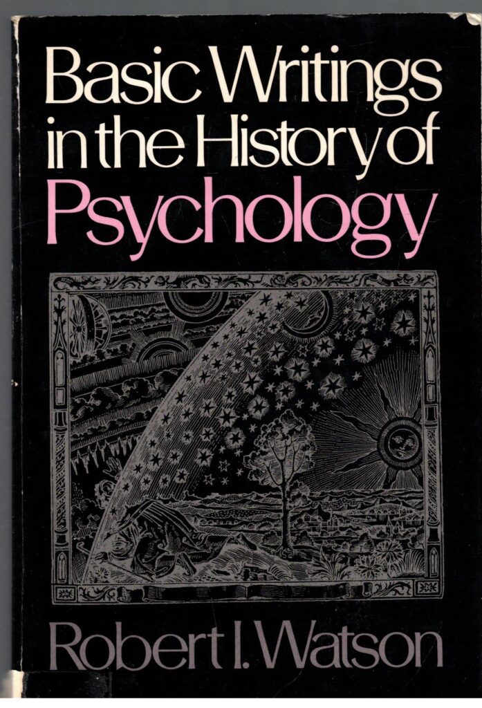 Basic Writings in the History of Psychology