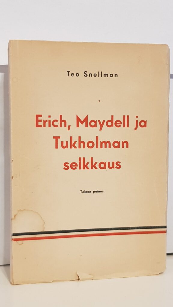 Erich, Maydell ja Tukholman selkkaus