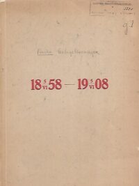 Finska Förlagsföreningen / Suomen Kustannusyhdistys 1858-1908