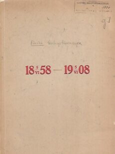 Finska Förlagsföreningen / Suomen Kustannusyhdistys 1858-1908