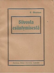 Siivosta esiintymisestä