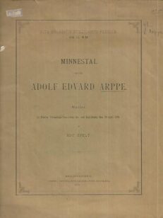 Minnestal öfver Adolf Edvard Arppe