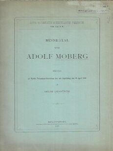 Minnestal öfver Adolf Moberg