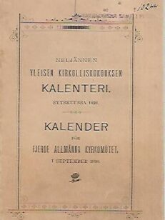 Neljännen Yleisen Kirkolliskokouksen Kalenteri (syyskuussa 1898)