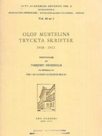 Olof Mustelins tryckta skrifter 1948-1972