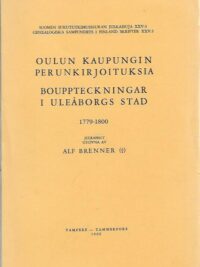 Oulun kaupungin perunkirjoituksia 1779-1800