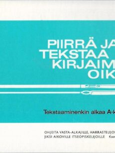 Piirrä ja tekstaa kirjaimet oikein - Tekstaaminenkin alkaa A-kirjaimesta