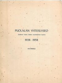 Puolalan Yhteislyseo (Entinen Turun Toinen Suomalainen Lyseo) 1928-1958 matrikkeli