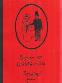 Register ill kyrkböcker från Dalsland Holm