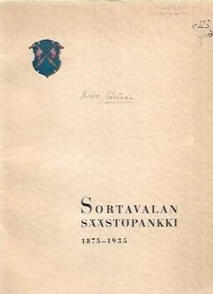 Sortavalan Säästöpankki 1875-1935