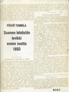 Suomen lehdistön levikki ennen vuotta 1860