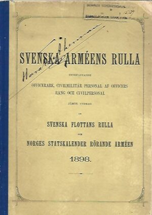 Svenska Armeens Rulla 1898