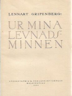 Ur mina levnadsminnen