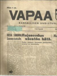 Vapaa Suomi N:o 14 13.9.1940