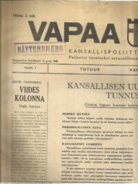 Vapaa Suomi N:o 4-5 12.7.1940