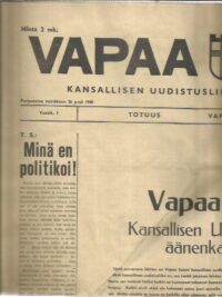 Vapaa Suomi N:o 7 26.7.1940