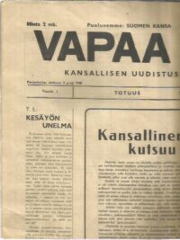 Vapaa Suomi N:o 9 9.8.1940
