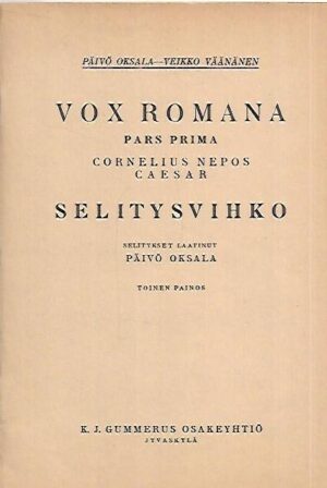 Vox Romana pars prima Cornelius Nepos Caesar - Selitysvihko